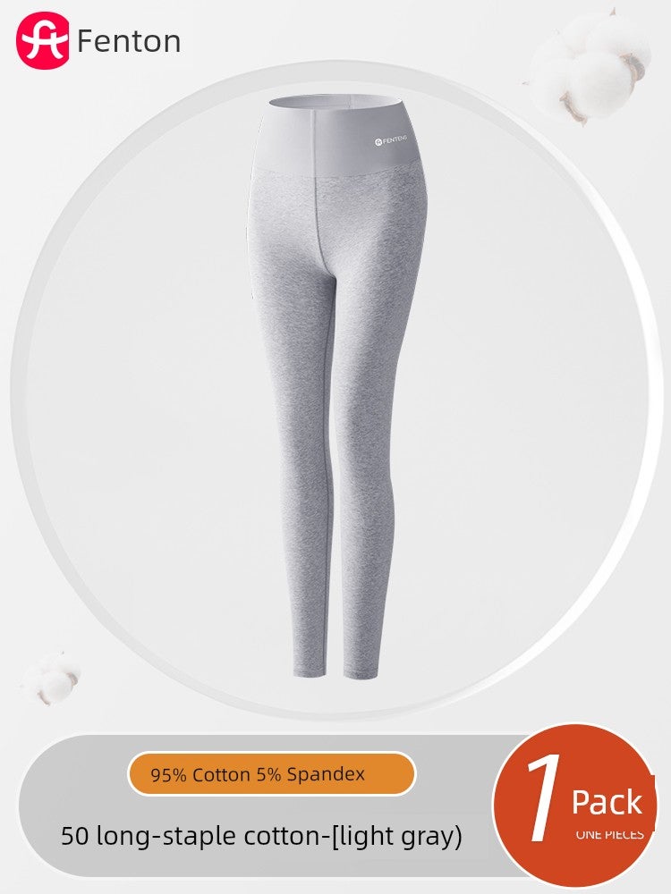 Fenteng seamless leggings women's 2025 new pure cotton high-waisted warm autumn pants cotton pants outer wear autumn and winter warm pants - Image 3