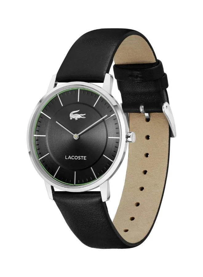 LACOSTE Quartz Analog Watch with Leather Strap