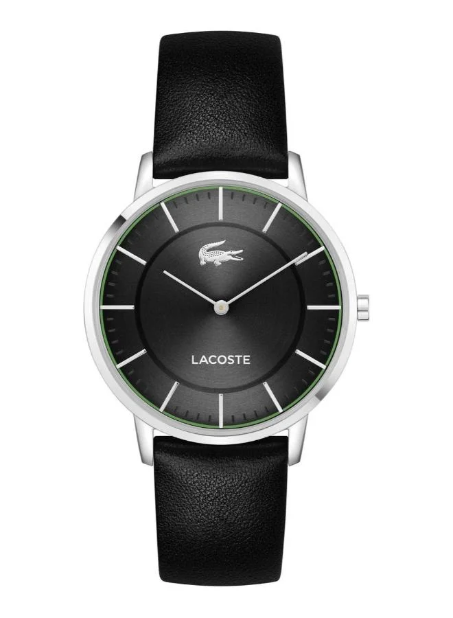 Quartz Analog Watch with Leather Strap