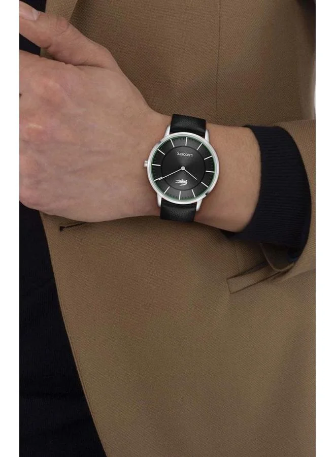 LACOSTE  Quartz Analog Watch with Leather Strap for Men | Best Price UAE