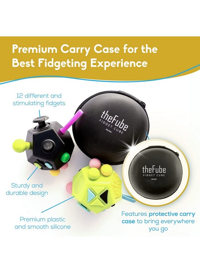 PILPOC Fidget Cube Dodecagon - 12-Sided - For Reducing Anxiety, Fidgets For Adults, Fidget Cube For Kids, Anxiety Toys For Adults, Fidget Cube For Adults, Cube Fidget Toys For Adults Black - Image 5