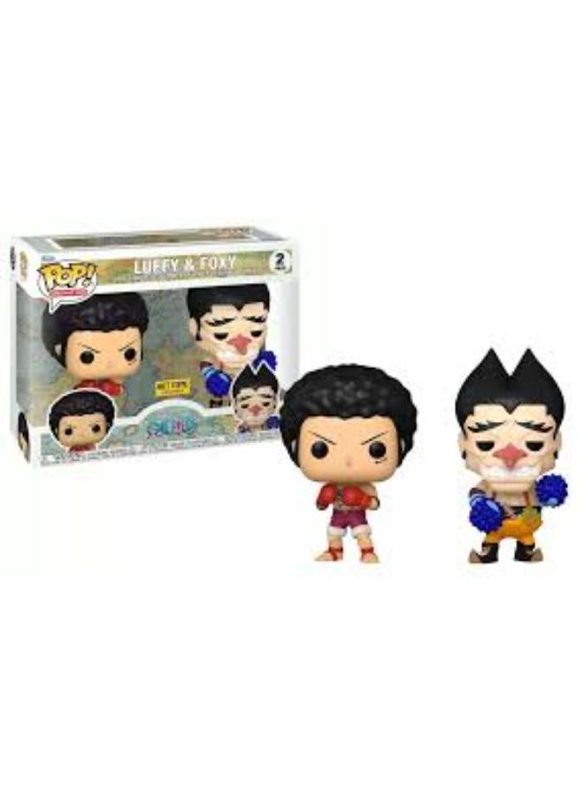 Funko Pop! 2 Pack Anime: One Piece - Monkey D. Luffy &  Foxy (Exc)