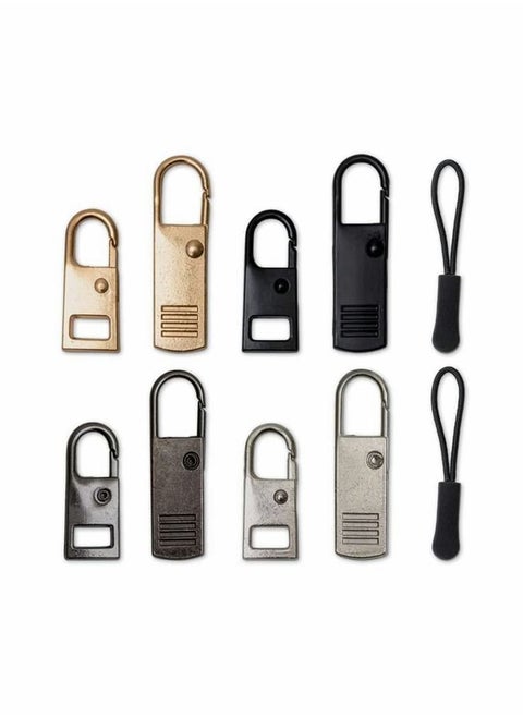 Zipper Pull Replacement - 10 PCS Detachable Zipper Pulls - Zipper Replacement - Zipper Repair Kit - Replacement Zipper Pull - Zipper Replacement Slider - Zipper Puller - Jacket Zipper