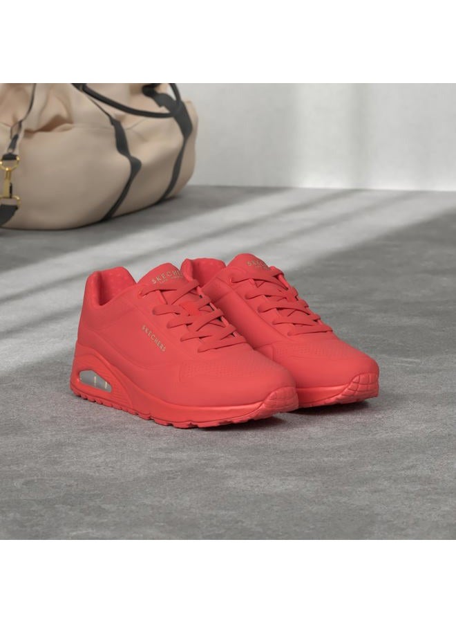 SKECHERS حذاء رياضي نسائي من ستريت أونو-ستاند على الهواء، أحمر، 11 / 41 EU - Image 3
