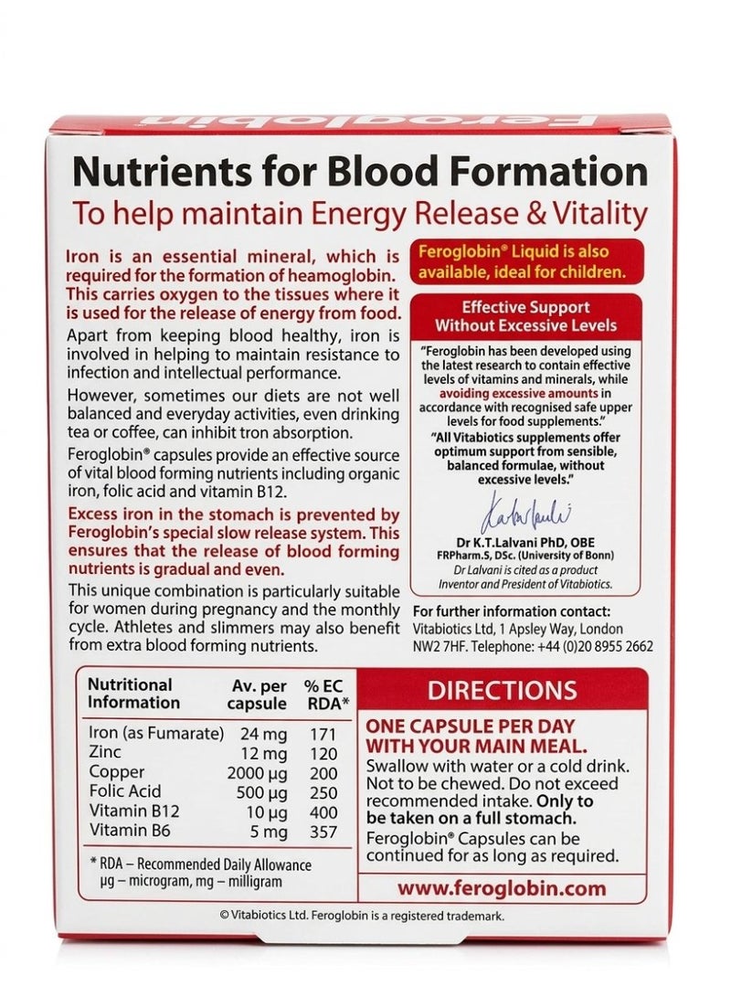 Feroglobin Original 30 Capsules - Image 2