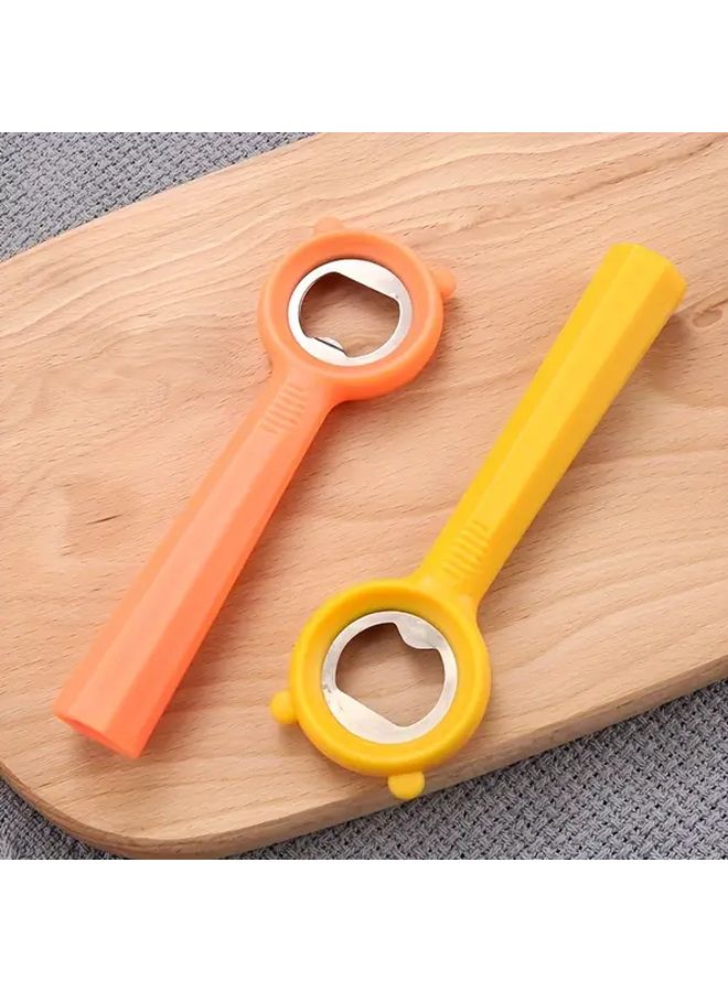 Yellow Bear Shaped Stainless Steel Bottle Opener Durable Kitchen Tool For Home Bar Party - Image 4