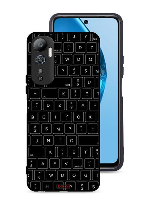 Infinix Hot 20 4G Protective Case Cover Random Keyboard Keys Pattern