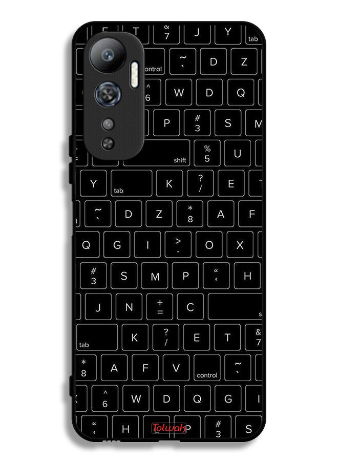 Infinix Hot 20 4G Protective Case Cover Random Keyboard Keys Pattern