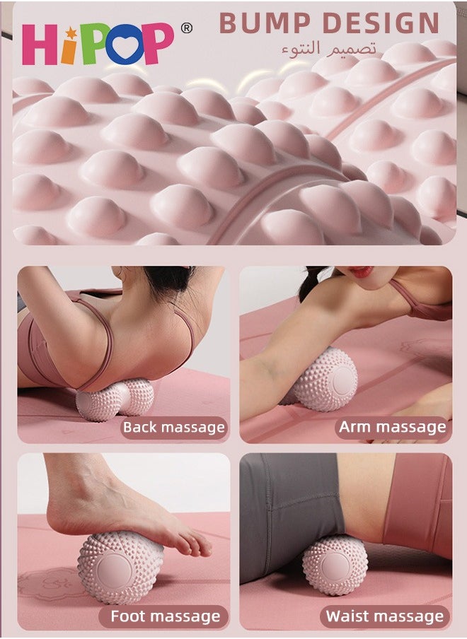 HIPOP Foam Roller Set, Fitness Foam Roller Set With Muscle Roller Stick And Massage Balls, Peanut Massage Ball for Deep Tissue Muscle Massage, Physical Therapy Pain Relief and Body Release  - Image 5