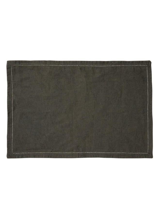 Secret de Gourmet Elina Rectangular Placemat Green Khaki 45 x 30cm 188953C - Image 1