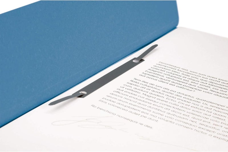 FALKEN Exacompta - Ref 80003783002F - FALKEN - Flat Cardboard Files - A4 (210 x 297mm) in Size, 250gsm Recycled Manilla, Pre-Printed Cover, Blue Angel Certified - Grey (Pack of 100) - Image 5