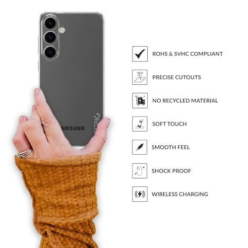 SPRIG Compatible with Samsung Galaxy S24 Plus 5g Premium FlexCrystal Back Cover Drop Tested Shock Proof Mobile Case for Men, Women, Boys and Girls with Camera Protection (Transparent) - Image 4