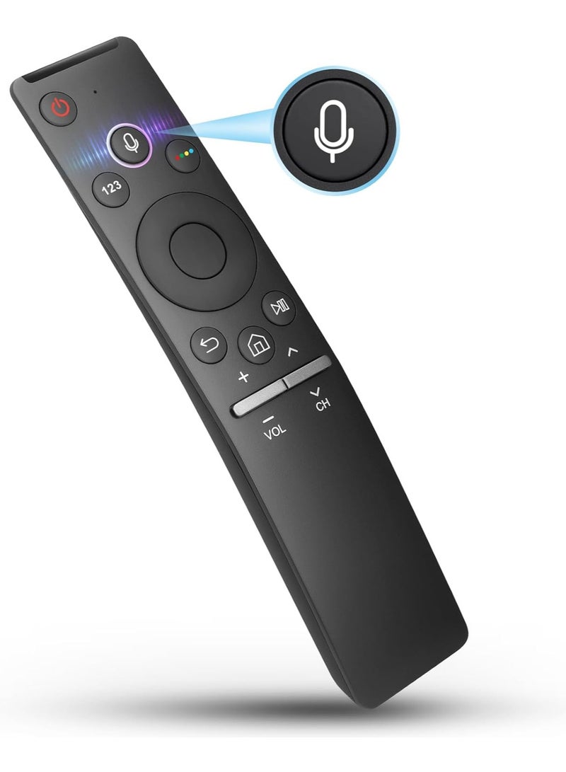 TIGER Voice Replacement Remote for Samsung Smart TV – Upgraded BN59-1266A-Compatible Control with Built-in Microphone, Voice Search & Smart Features – Universal Remote for UHD QLED LED 4K TVs, Easy Setup, Ergonomic Design, Long-Range Bluetooth Control  - Image 1