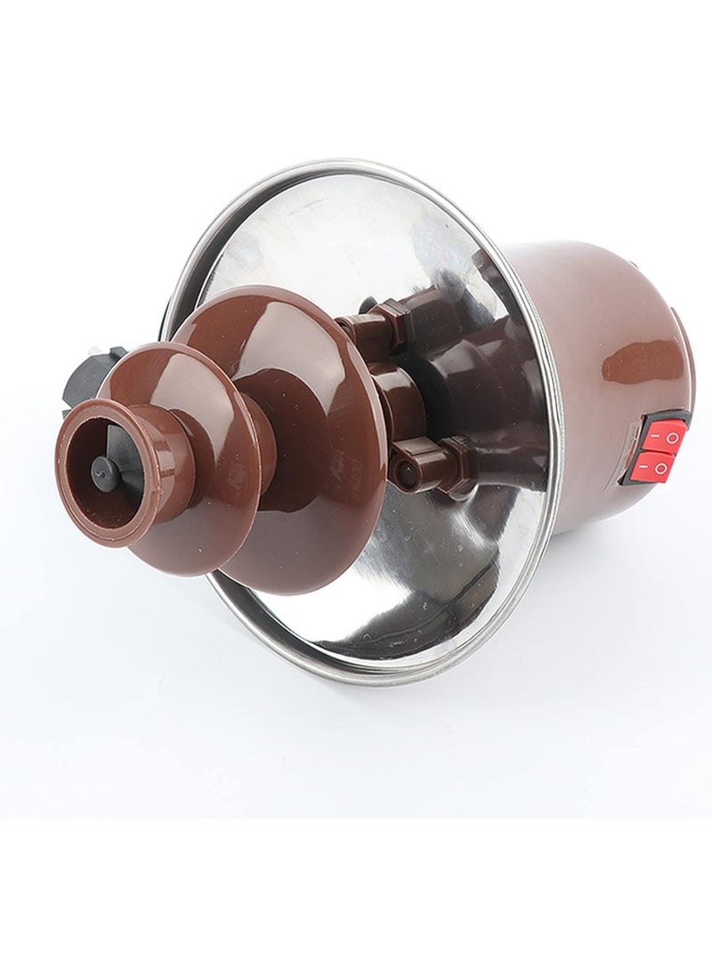 Generic - Chocolate Fountain Machine 3Tier Stainless Steel Fondue Fountain Easy Assembly Versatile for Nacho Cheese BBQ Sauce Candy Caramel or Party Wedding - Image 1