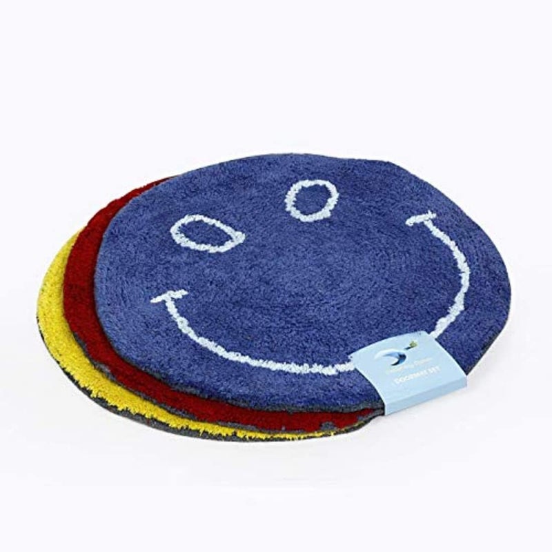 RM Handloom RMHANDLOOM Cotton Door Mat (Multicolour, 21 X 21", Round) - Image 1