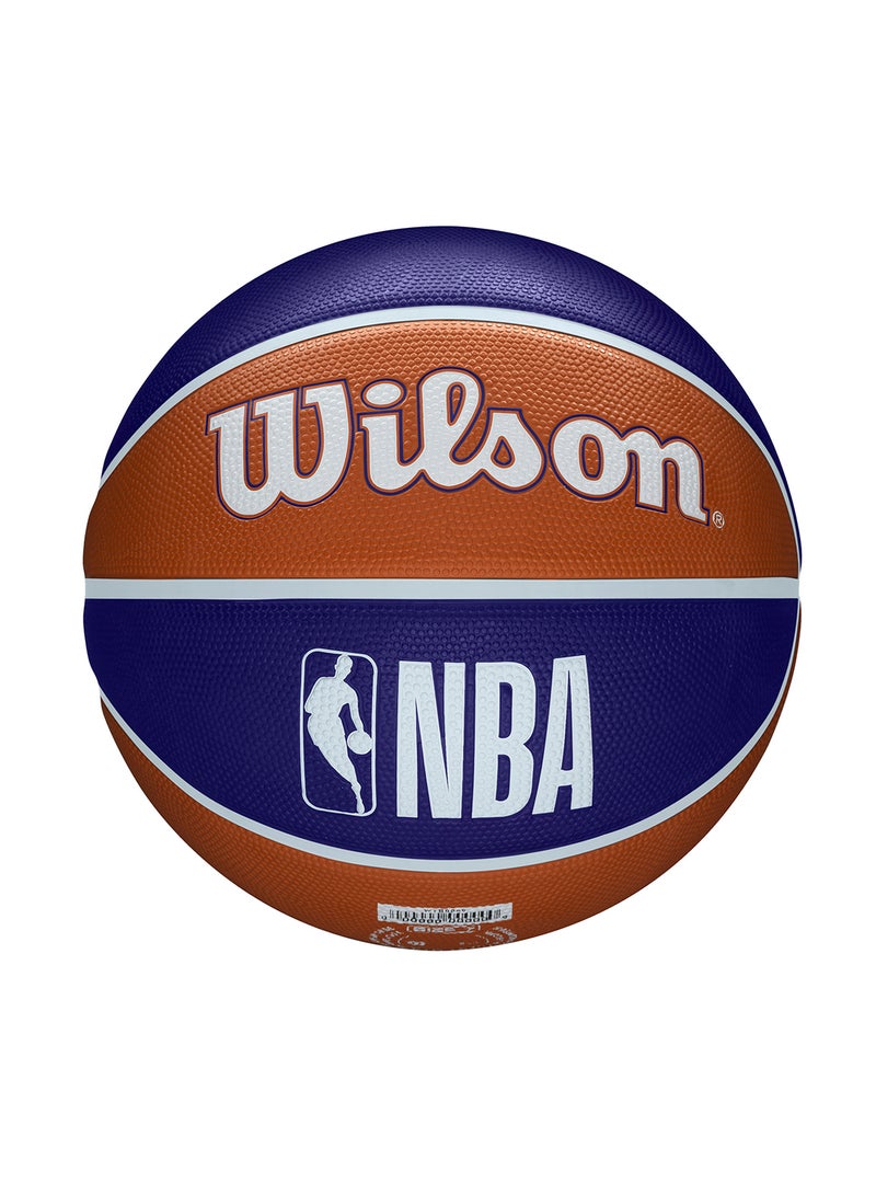Wilson NBA Team Alliance Basketball Phoenix Suns - Size 7 for +12 years old and Adults - Blue/Orange - Image 2