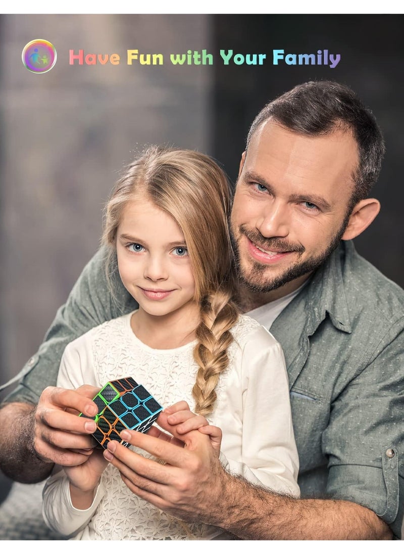 5 Piece Rubiks Cube Set 2x2 3x3 5x5 Pyramid Skewb 3D Speed Cube Game Twisty Puzzle Toy Gift For Kids Adults Speed Cubing Beginners Or Puzzle Enthusiasts