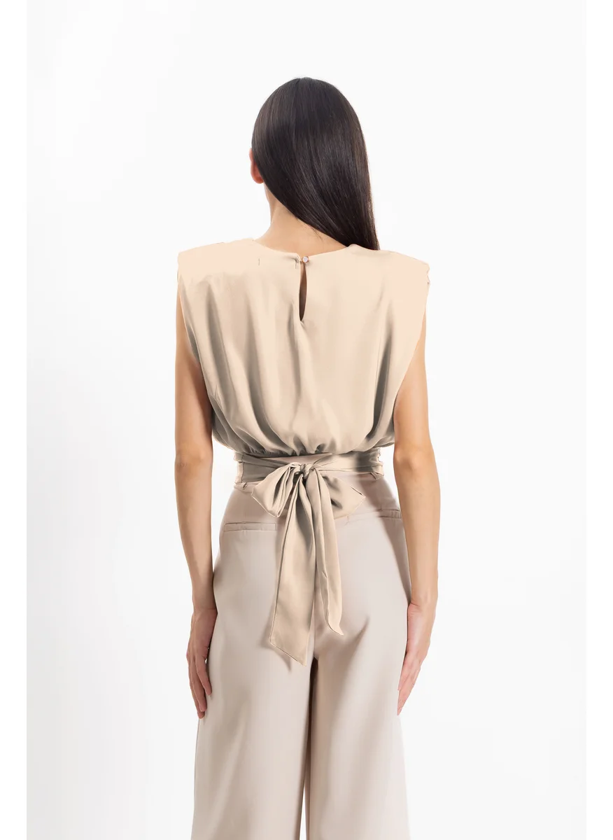 شايبس SATIN BACK TIE TOP
