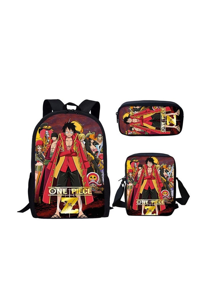 Generic - Cartoon anime backpack for primary and secondary school students, large capacity casual lightweight backpack, cartoon shoulder bag, pencil case, pencil case, and pencil case - Image 1