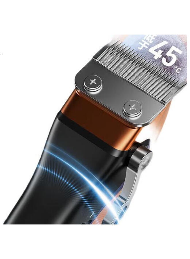 Qiman Pet Hair Clipper Dog Cat Electric Pusher High Power Pet Pusher Professional Hair Clipper Full Body Electric Pusher Pet Hair Clipper Electric Styling Trimmer Pusher - Image 3