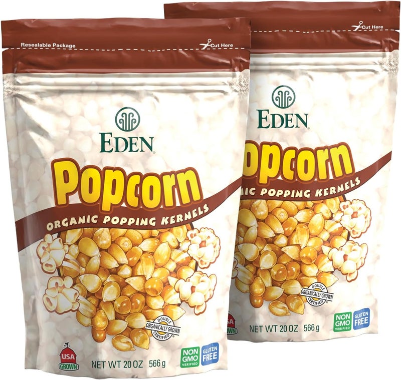 Eden Organic Yellow Popcorn Kernels - 20 oz (2-Pack) - Image 1