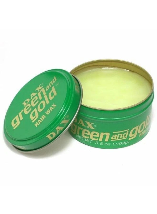 Dax Green and Gold Hair Wax, 99G - Image 1