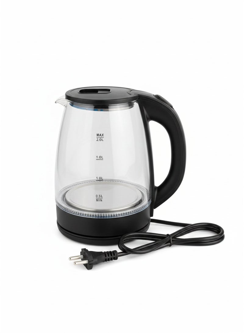 Dessini Regina Electric Kettle, 2.2L, DR 168 Silver/Clear/Black - Image 1