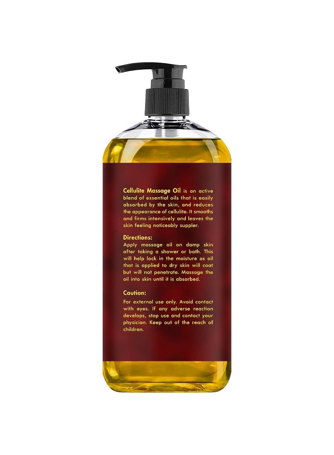 Majestic Pure Cellulite Massage Oil for Massage Therapy - Refreshing, and Relaxing - Natural Oils with with Vegan Collagen & Stem Cells - for All Skin Types - Men and Women - 8 fl oz - Image 2