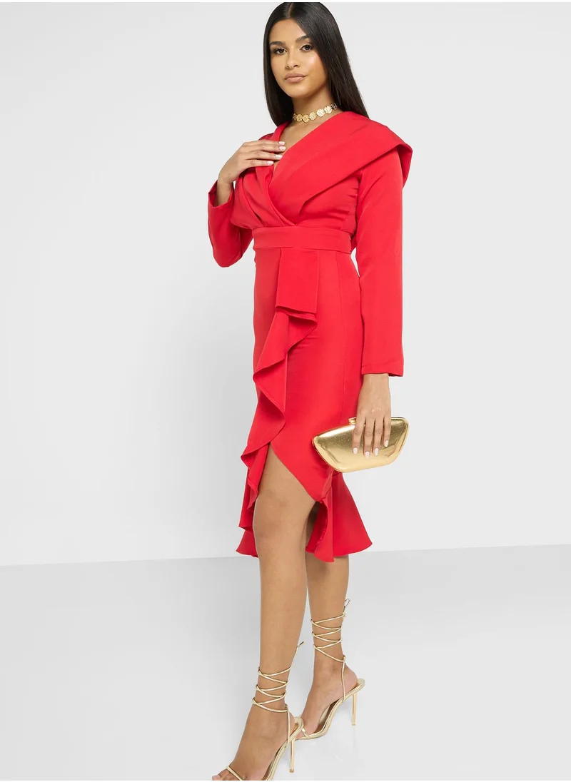 Ella Limited Edition Ruffle Hem Detail Dress