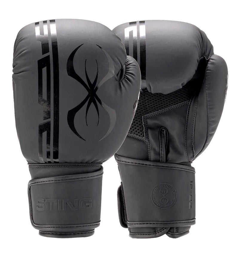 Sting Boxing - Armaplus Boxing Gloves | for Competition & Training (16OZ, Black) - Image 1