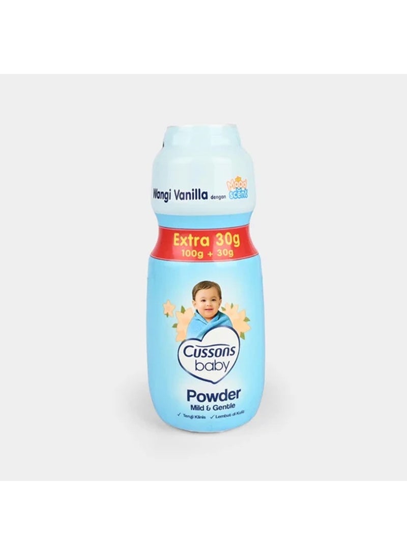 CUSSONS BABY POWDER MILD & GENTLE 130gm
