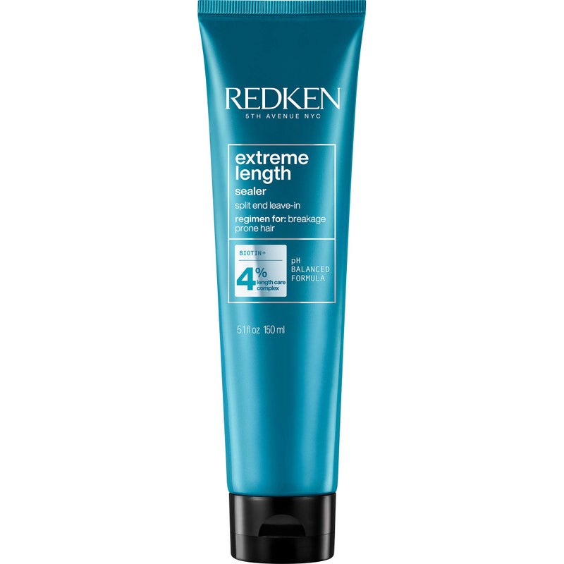 REDKEN علاج ريدكن إكستريم لينث لتركه في الشعر لنمو الشعر، يغلق الأطراف المتقصفة، يمنع التكسر، مدعوم بالبيوتين