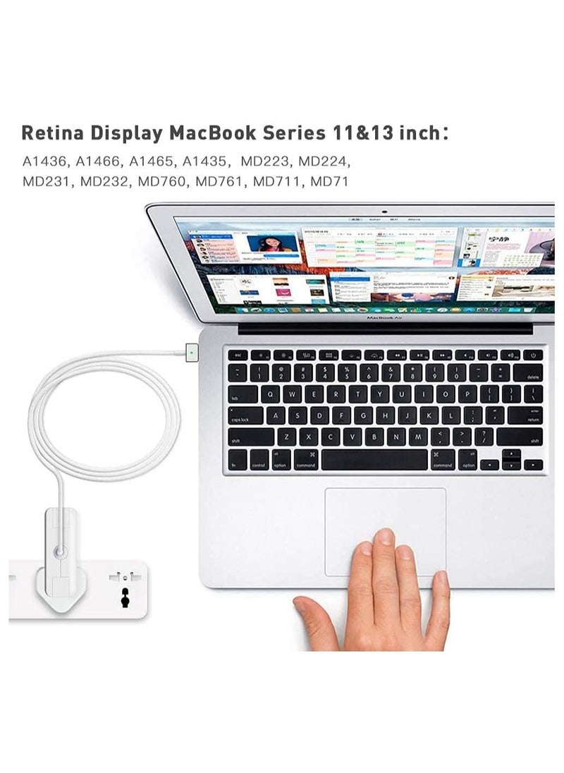 Generic - Mac Book Air Charger,Replacement 85W Magnetic 2 T-Tip Power Adapter Connector PD Power Delivery Fast Charging,Mains Adapter Plug for Mac Book 11&13 inch - Image 1