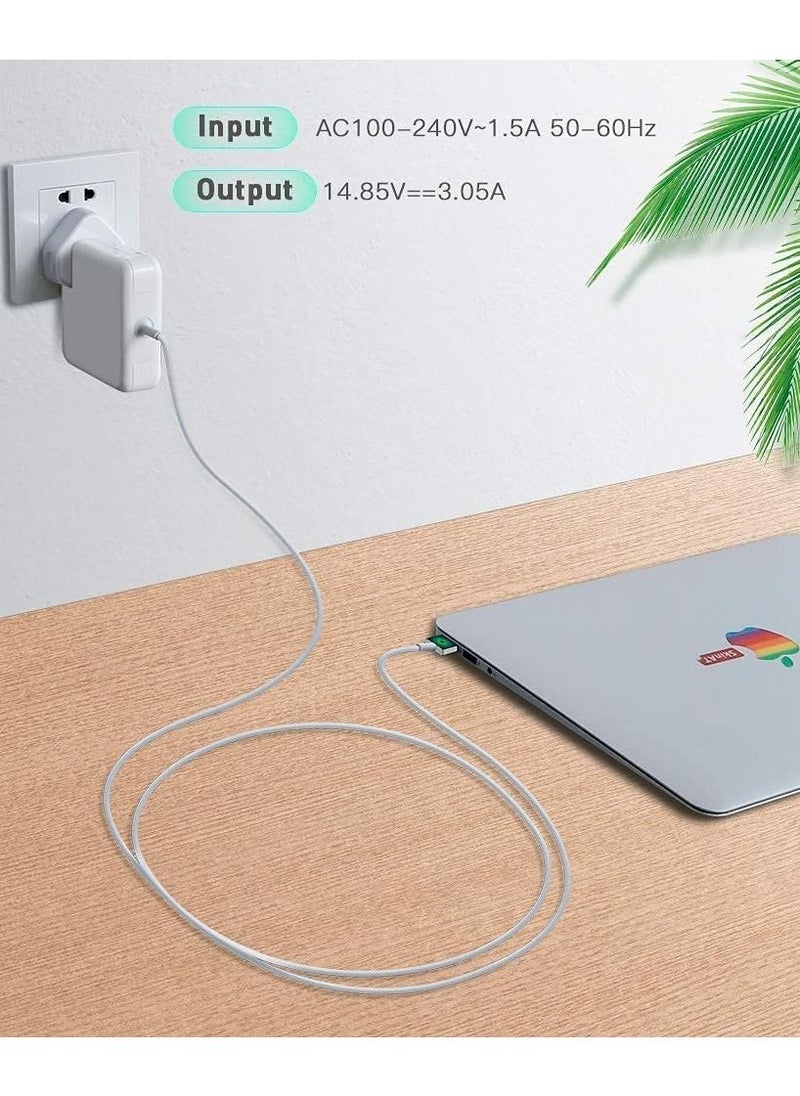 Generic - Mac Book Air Charger,Replacement 85W Magnetic 2 T-Tip Power Adapter Connector PD Power Delivery Fast Charging,Mains Adapter Plug for Mac Book 11&13 inch - Image 1