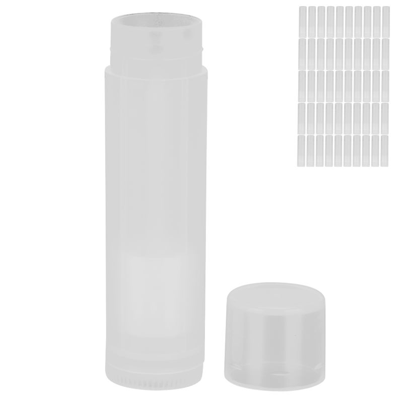 50pcs Lip Balm Tube Kit Empty Lipstick Tube Container Translucent DIY Makeup Tools 5ml - Image 5