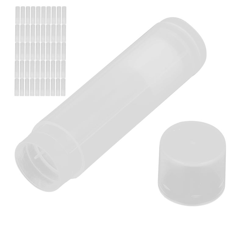 50pcs Lip Balm Tube Kit Empty Lipstick Tube Container Translucent DIY Makeup Tools 5ml - Image 4