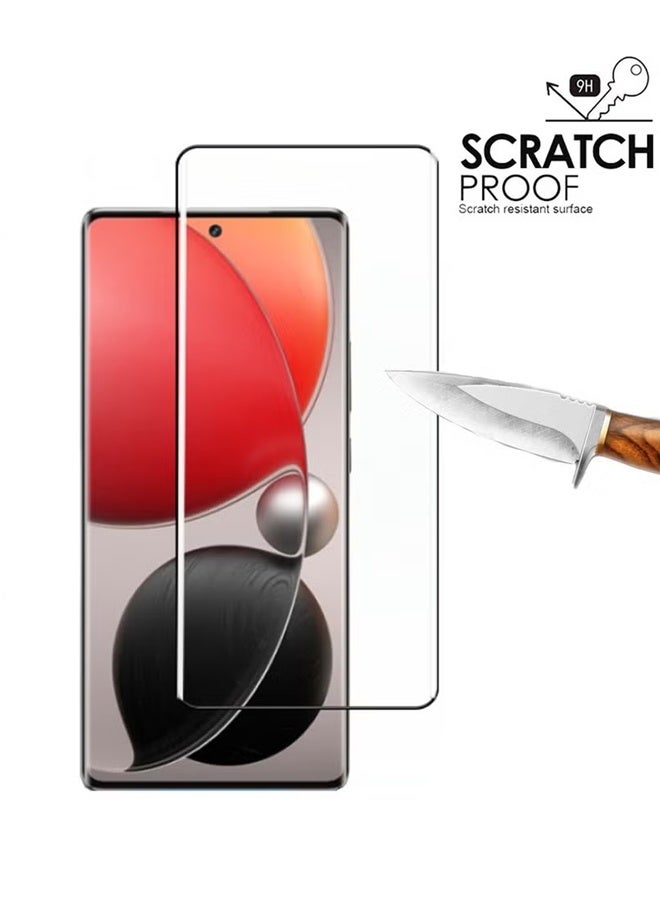 إكس ليفيل واقي شاشة Itel S25 Ultra، قطعتان لعدسة الكاميرا الخلفية عبوة واحدة، واقي شاشة زجاجي تيمبي عالي الدقة، مقاوم للخدش، مضاد لبصمات الأصابع، تغطية كاملة للشاشة، ملحقات (شفاف) - Image 3