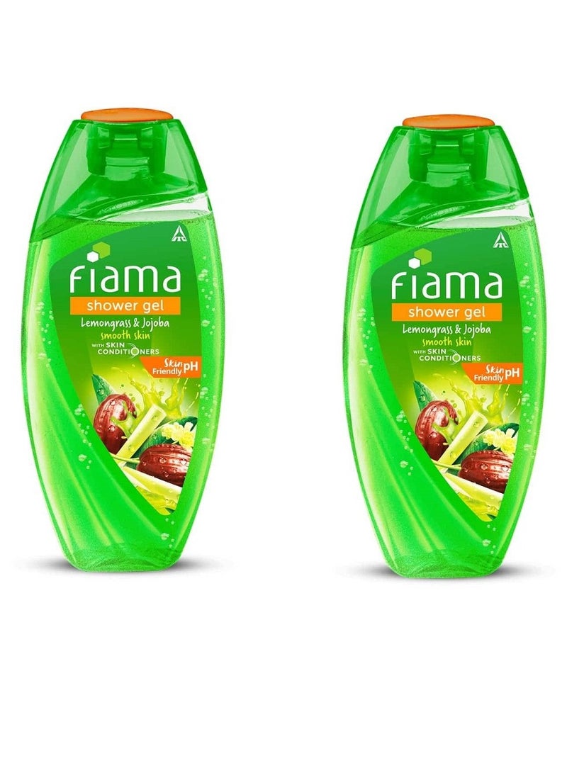 عبوة من جل الاستحمام بخلاصة الليمون والجوجوبا وغسول الجسم مع مرطبات البشرة لبشرة ناعمة، 500 مل