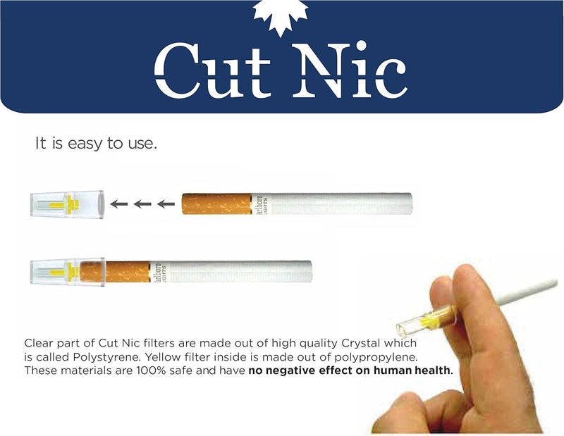 cut nic مرشحات السجائر القابلة للتصرف Cut-Nic 8 ثقوب سهلة السحب - (1200 مرشح) بما في ذلك 4 علب سفر - Image 3