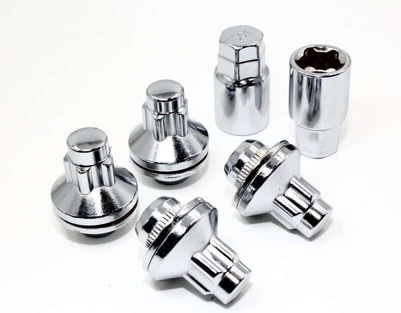 Veritek Performance مجموعة من 4 أقفال عجلات كروم فيريتيك لتويوتا ولكزس - Image 1