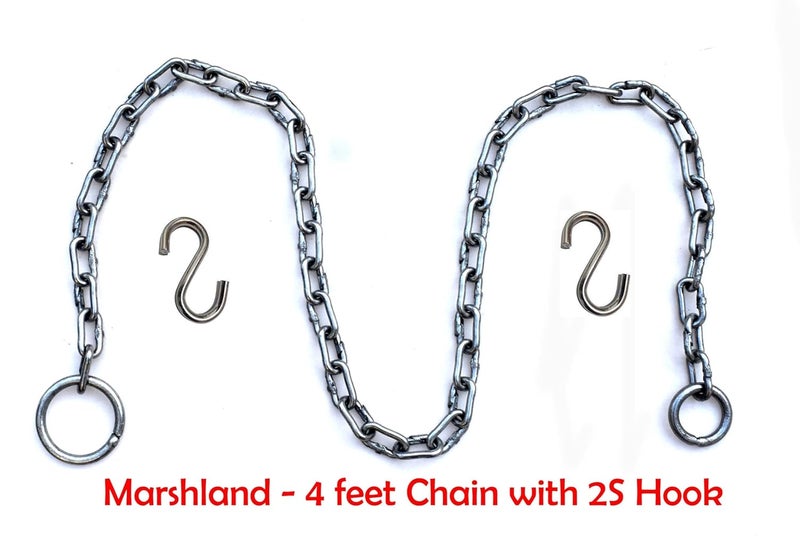 MARSHLAND 4 Feet Metal Swing Chain with 2 S Hooks for Jhula Bikes Scooters More - Image 2