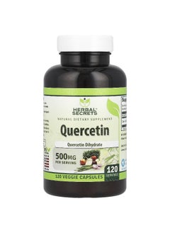 Herbal Secrets Herbal Secrets, Quercetin, 500 mg, 120 Veggie Capsules  - Image 1