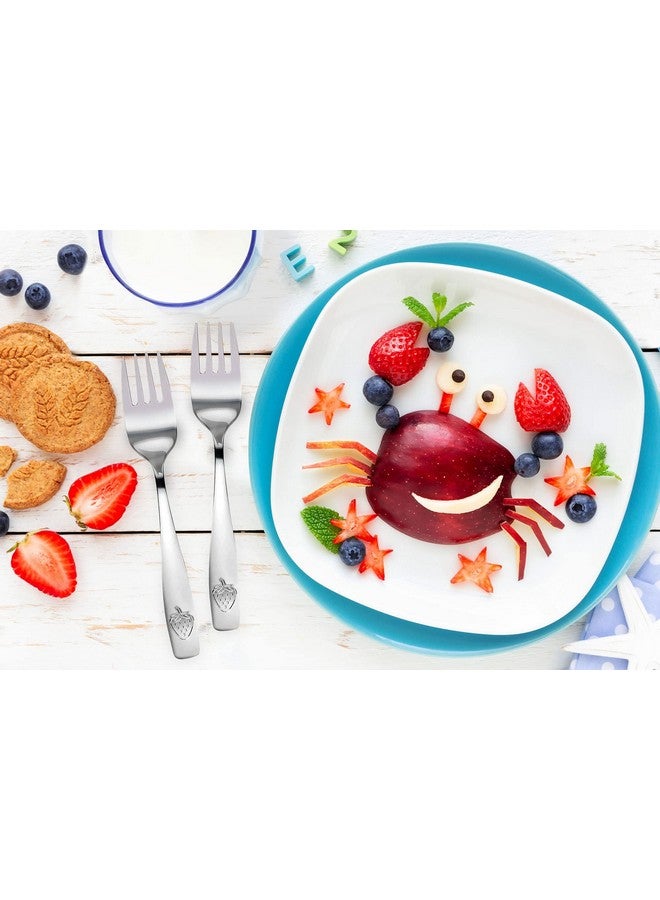 CHILLOUT LIFE 9 Piece Stainless Steel Kids Forks - Child and Toddler Safe Flatware - Kids Utensil Set - Metal Kids Cutlery Set - Includes a Total of 9 Small Kids Forks - Image 3