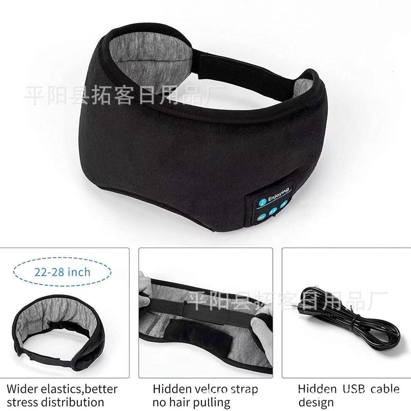 Bluetooth Music Sleep Eye Mask 5.0 Smart Wireless Full Blackout Eye Care Mask - Image 3
