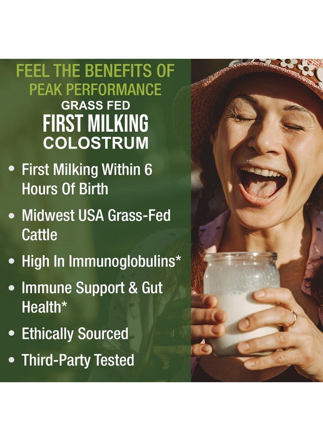 Peak Performance First Milking Colostrum Powder from Grass Fed USA Cows Milked Within 6 Hours of Giving Birth to Get The Most Bioactive Nutrients. High Immunoglobulin Bovine Colostrum Supplement for Humans - Image 4