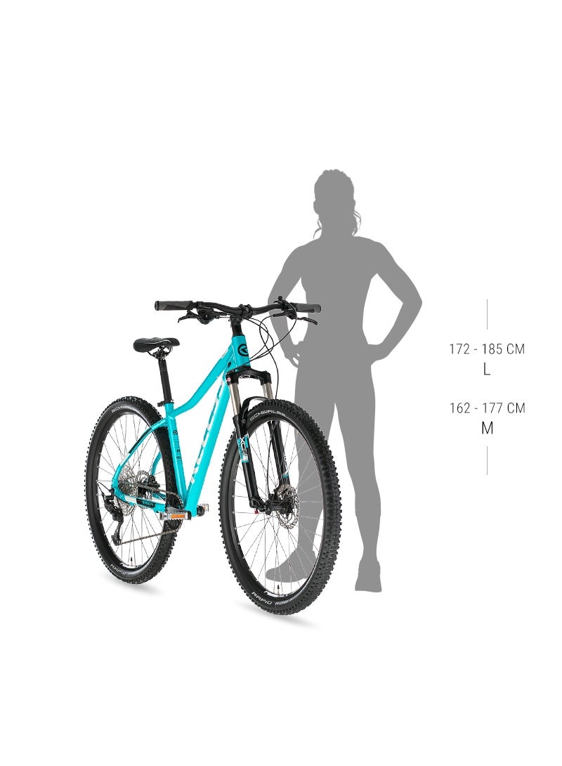 KELLYS دراجة جبلية للنساء كيلليز فانيتي 30 رمادي 29" | شيمانو 24 سرعة | شوكة تعليق SR سونتور | فرامل قرص ميكانيكية | إطار ألمنيوم خفيف الوزن للدراجات الجبلية للطرق واللياقة البدنية - Image 3