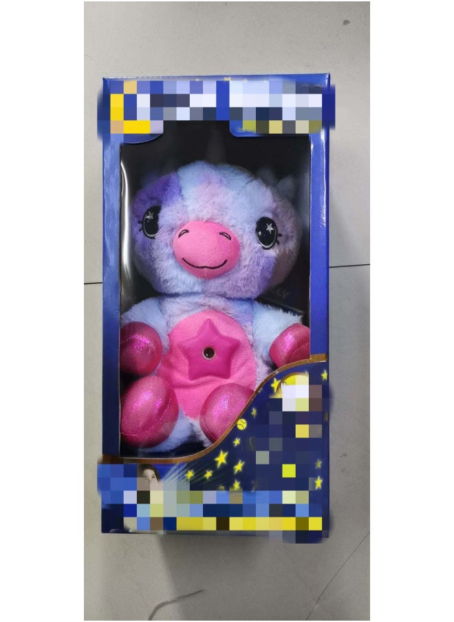 Generic - Star Light Source Manufacturers Children's Animal Star Projection Lamp Sleeping Lamp Plush Toys-Color:Purple Unicorn-Specifications:opp Pack - Image 1