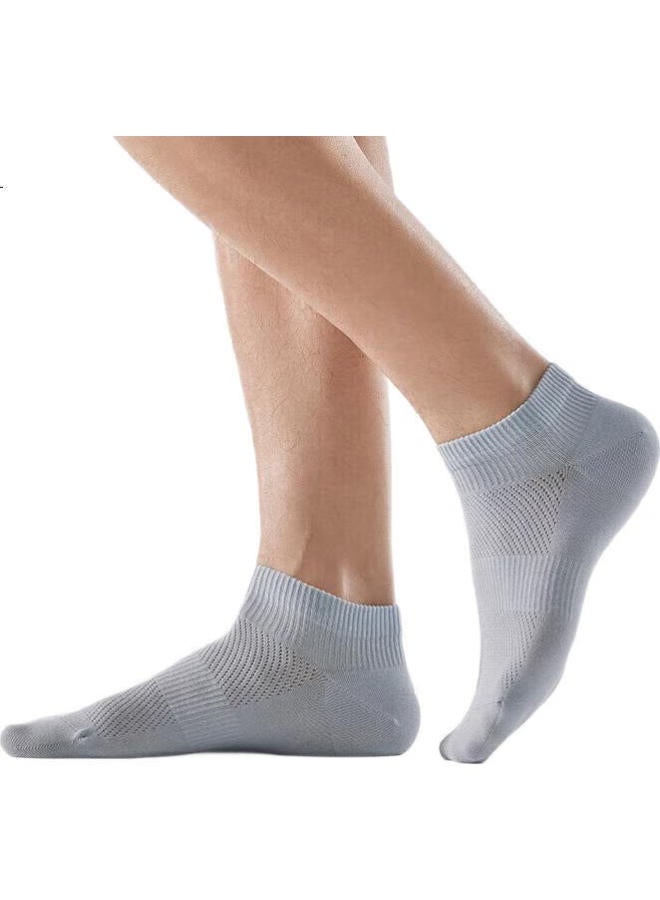Hla [Six Pairs] Men'S Short Cotton Socks, Mesh 5A Antibacterial Breathable Sports Casual Ankle Socks, 6 Pairs - Image 3