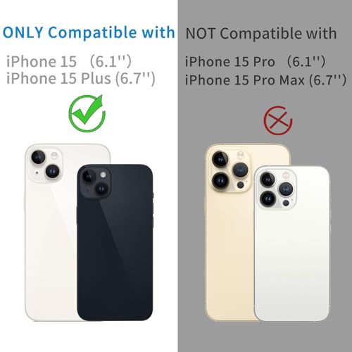 Dengduoduo 3 Pack Tempered Glass Camera Lens Protector for iPhone 15 6.1" & for iPhone 15 Plus 6.7", Ultra HD, 9H Hardness, Anti-Scratch, Case Friendly, Easy to Install [No Affect on Night Shots] - Image 2