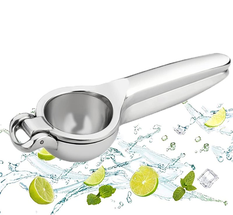 Konvio Heavy Duty Kitchen Lemon Squeezer Solid Metal Squeezer Bowl - Large Manual Citrus Press Juicer and Lime Squeezer - Image 1
